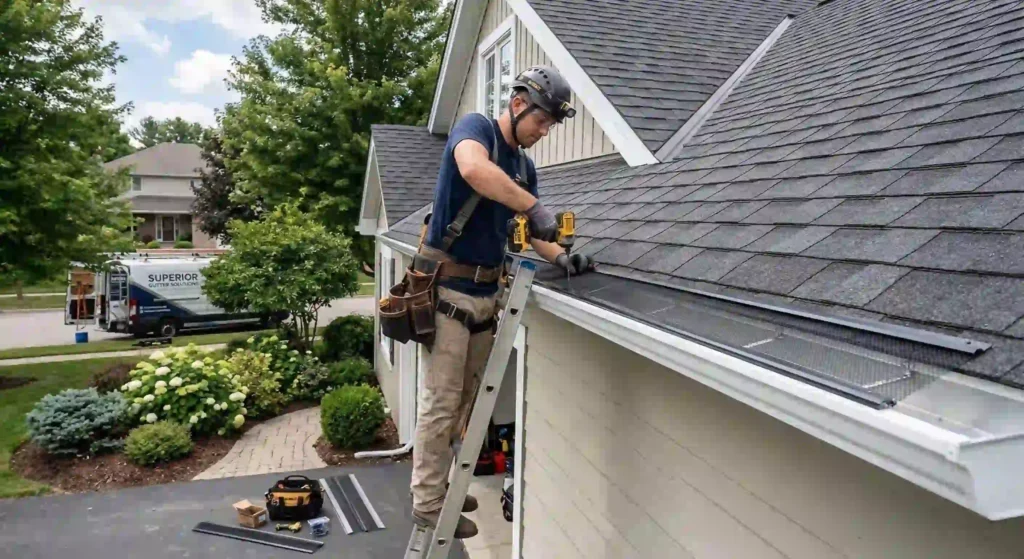 gutter guard installation