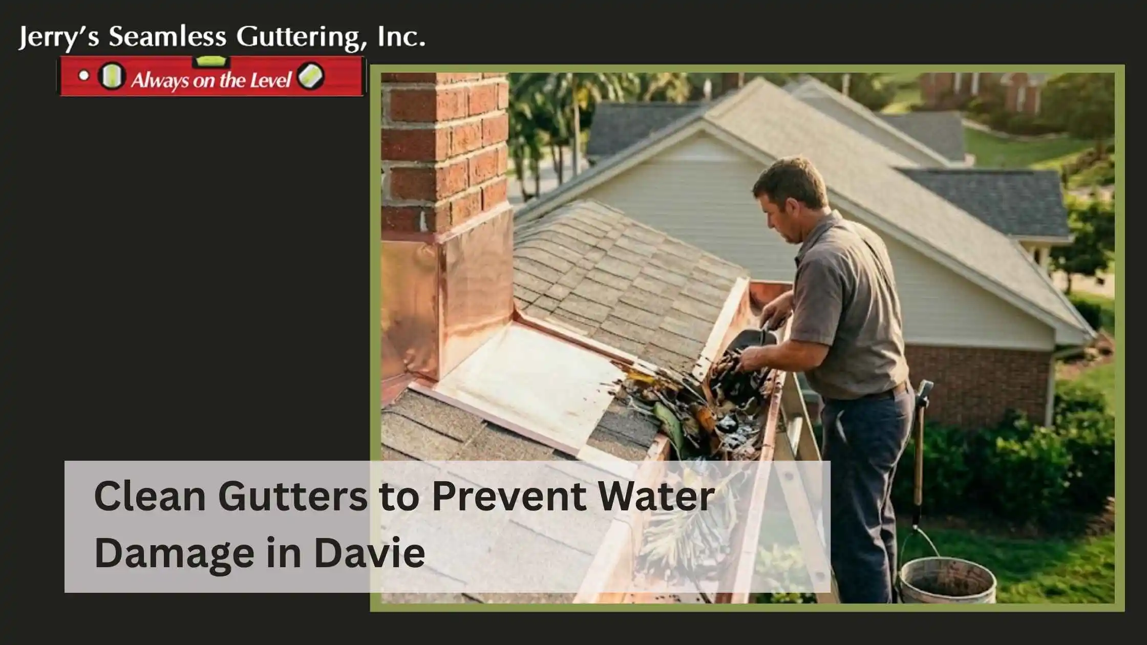 Preventing Water Damage with Clean Gutters in Davie