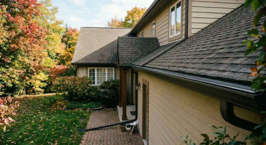 clean, properly functioning gutter system