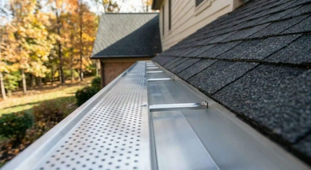 clean, well-maintained gutter system