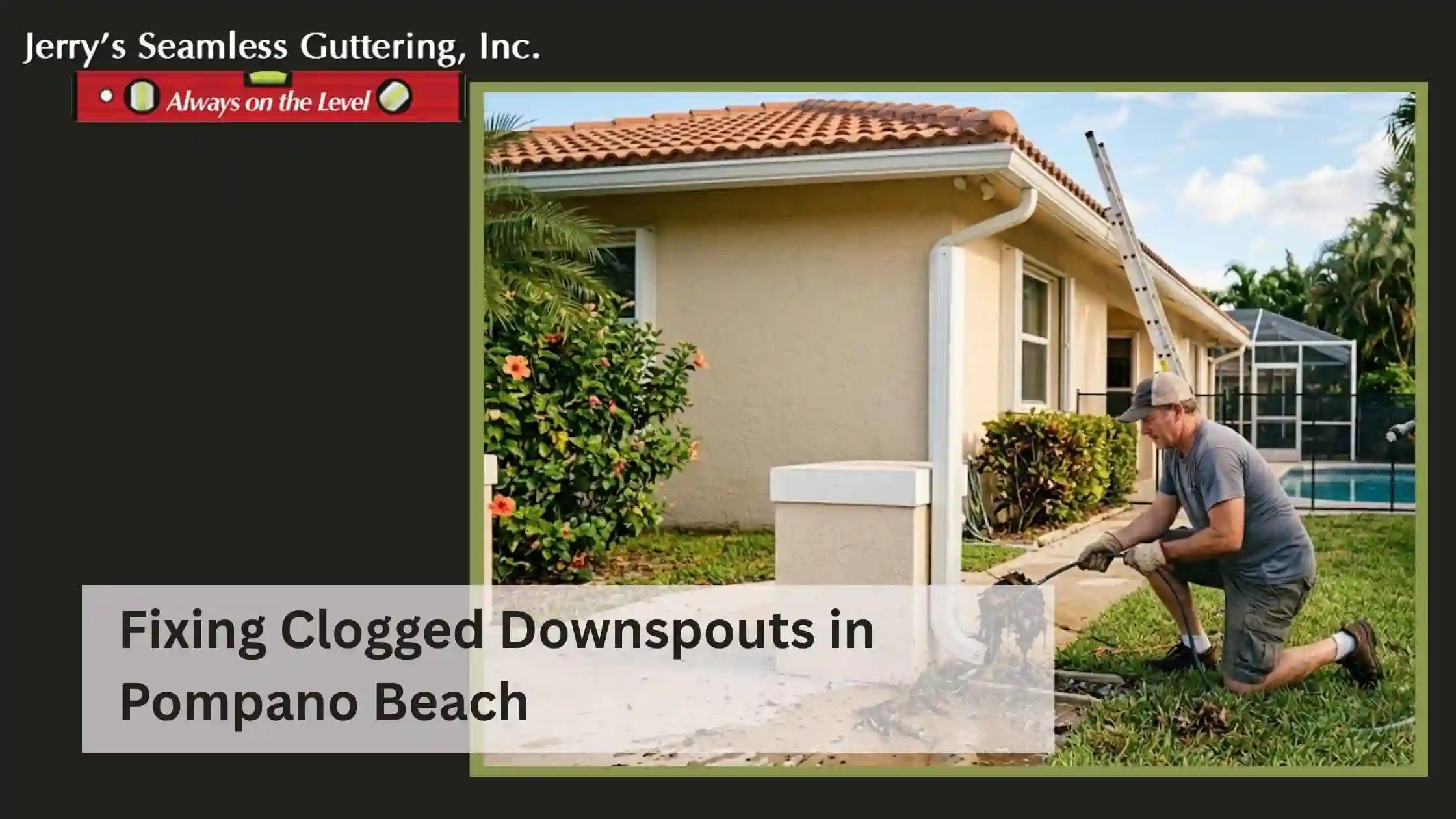 Fixing Clogged Downspouts in Pompano Beach
