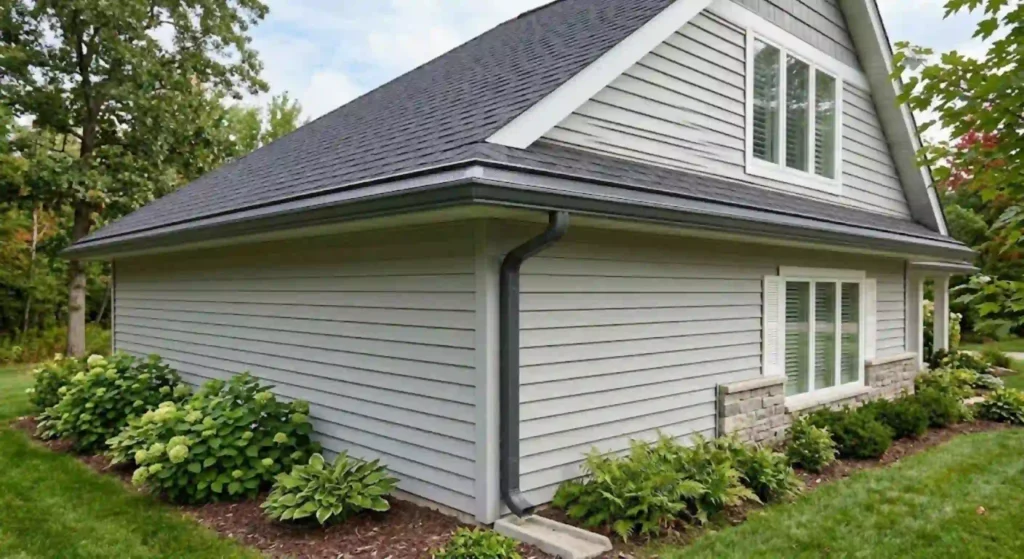 Completed gutter protection system with seamless gutters